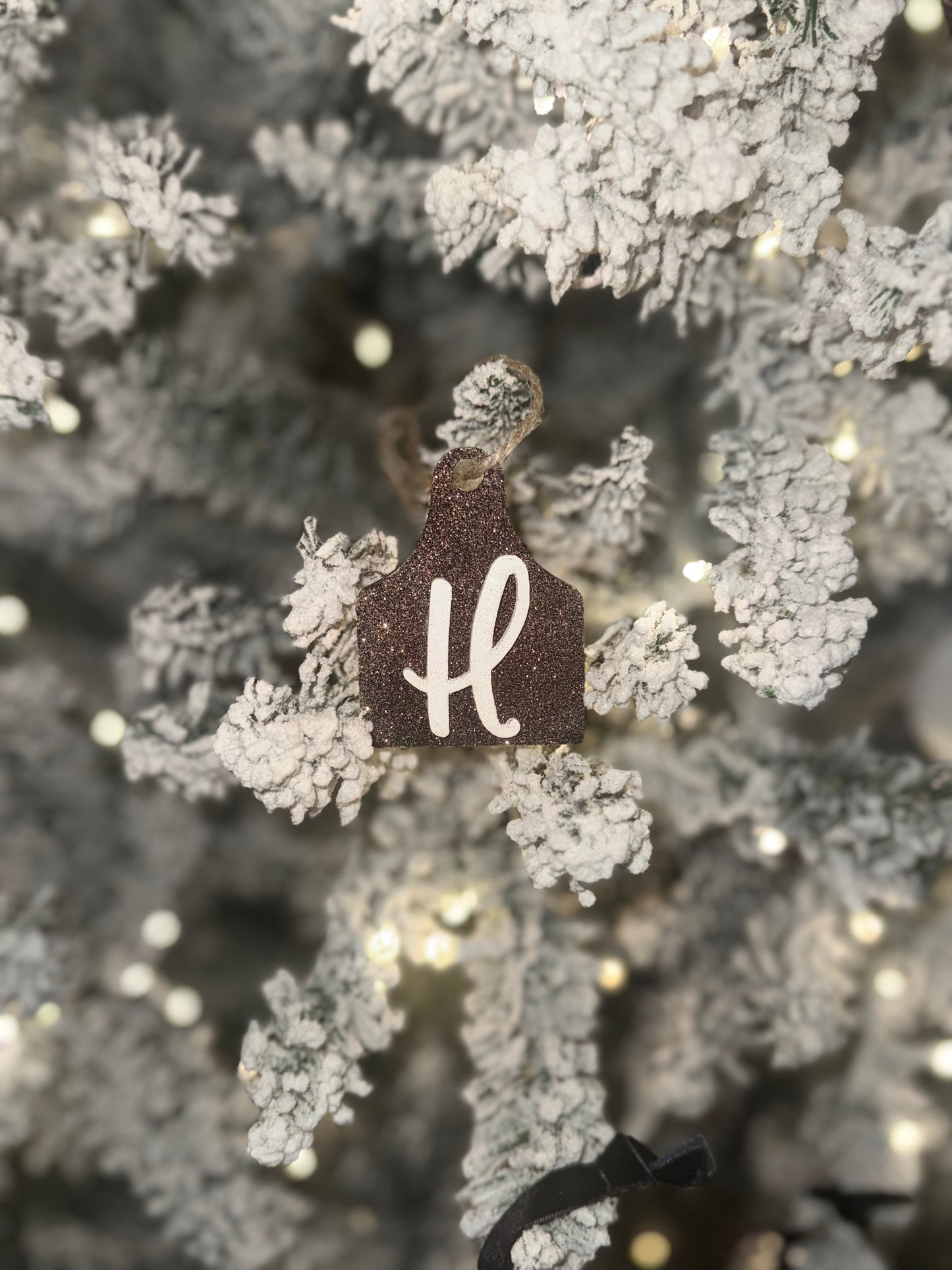 Western Cow Ear Tag Stocking Tag🐮